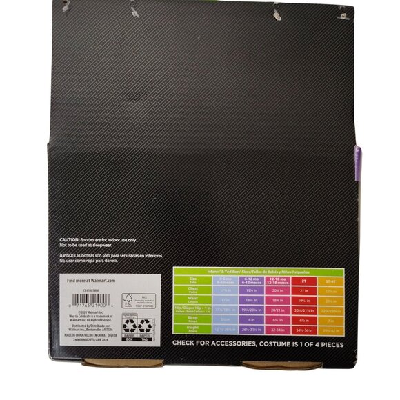 Infant 6 to 12 Months Baby T-Rex Dinosaur Complete 4-Piece Halloween Costume - Picture 8 of 10